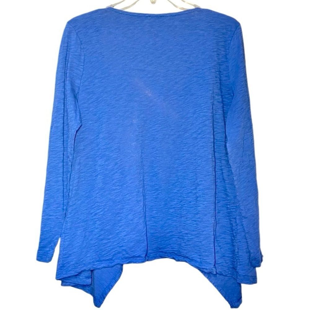 Talbots Lightweight Open Front Cardigan in Medium Blue Women’s LP - Picture 2 of 4